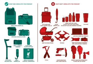 Permitted Items to Carry Into Anfield