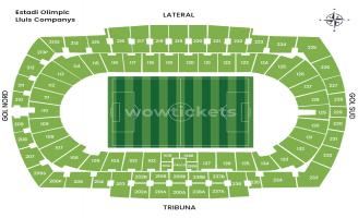 Estadi Olimpic Lluis Companys Seating Chart