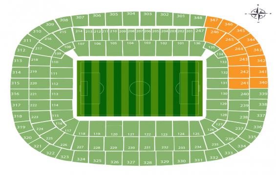 Allianz Arena seating chart – Away Fans Section