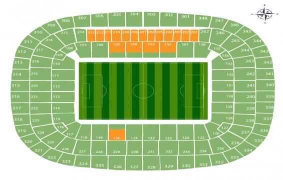 Allianz Arena seating chart – VIP or Executive-Hospitality Packages