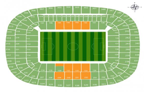 Allianz Arena seating chart – Long Side Central Lower Tier