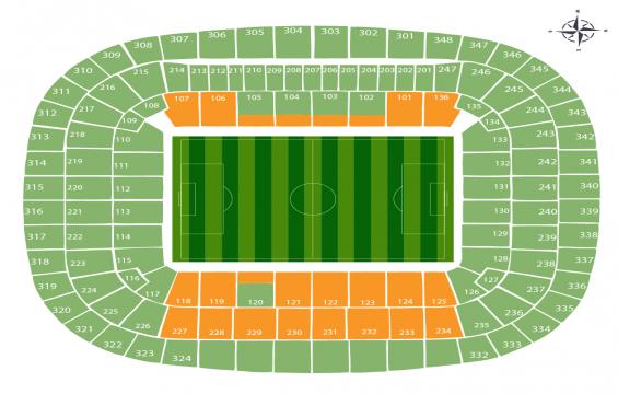 Allianz Arena seating chart – Long Side Lower Tier