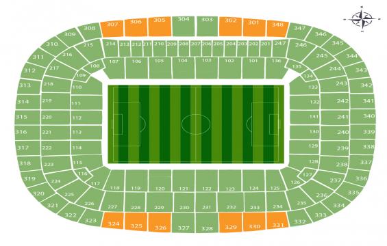 Allianz Arena seating chart – Long Side Upper Tier