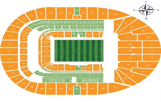 Tottenham Hotspur Stadium seating chart – Single Ticket