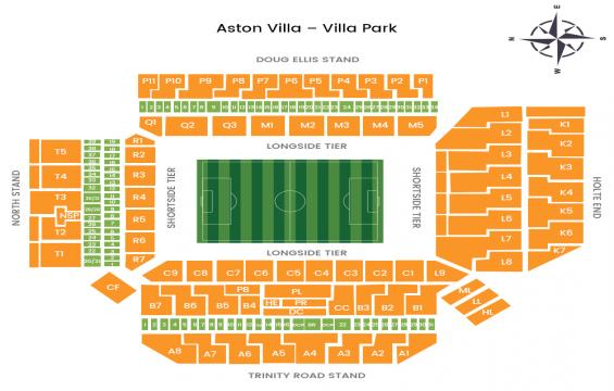 Villa Park seating chart – Best Available