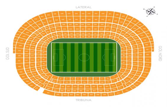 Camp Nou seating chart – Single Ticket