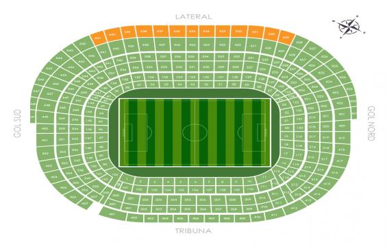 Camp Nou seating chart – Long Side 4th Tier