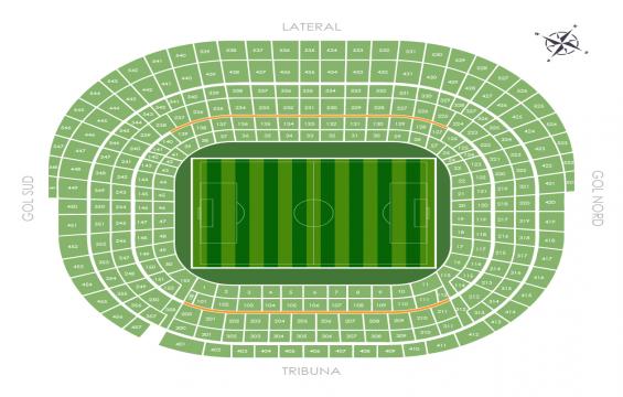 Camp Nou seating chart – VIP Hospitality Gold