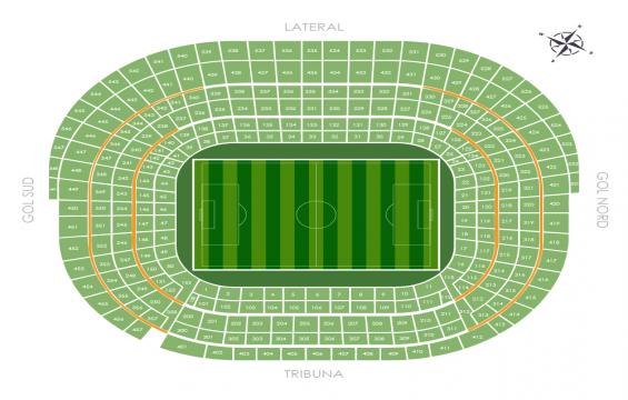 Camp Nou seating chart – VIP Hospitality Silver