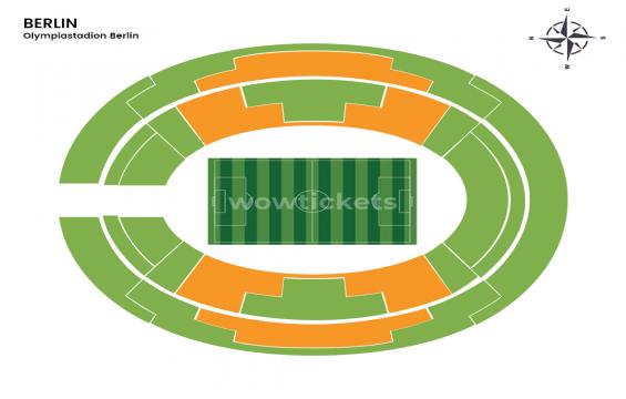 Olympiastadion Berlin seating chart – Category 1
