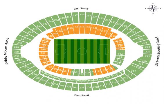 London Olympic Stadium seating chart – Any Lower Tier