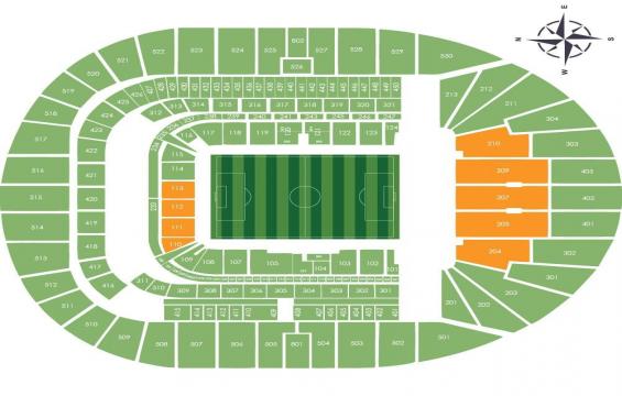 Tottenham Hotspur Stadium seating chart – Short Side Lower Tier