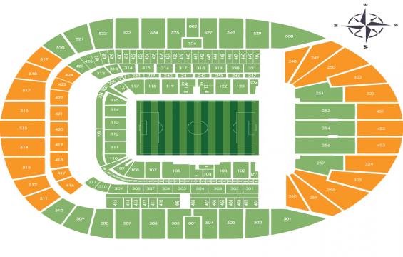 Tottenham Hotspur Stadium seating chart – Short Side Upper Tier