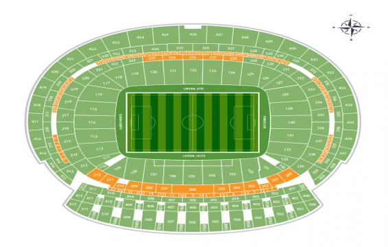 Estadio Wanda Metropolitano seating chart – VIP or Executive-Hospitality Packages