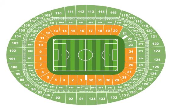Emirates Stadium seating chart – Any Lower Tier
