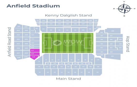 Etihad Stadium seating chart – Away Fans Section