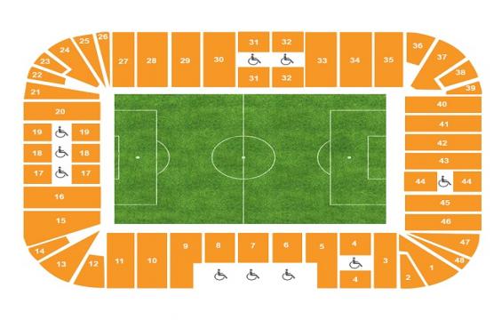 St Marys Stadium seating chart – Best Available