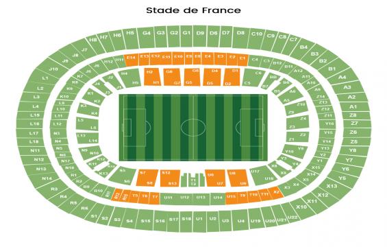 Stade de France seating chart – VIP or Executive-Hospitality Packages