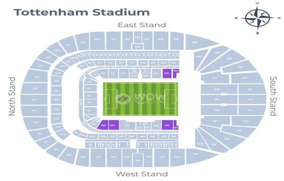 Tottenham Hotspur Stadium seating chart – Long Side Lower Tier