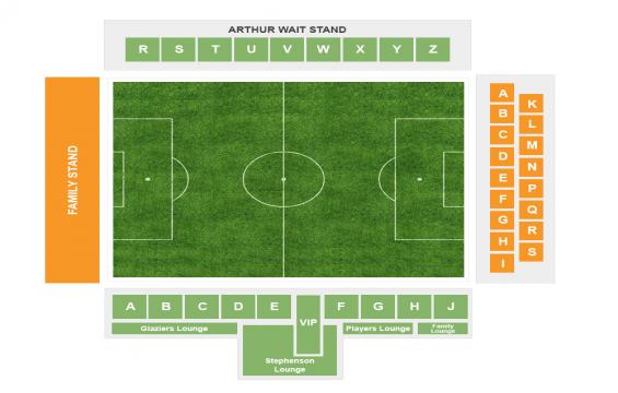 Selhurst Park seating chart – Short Side