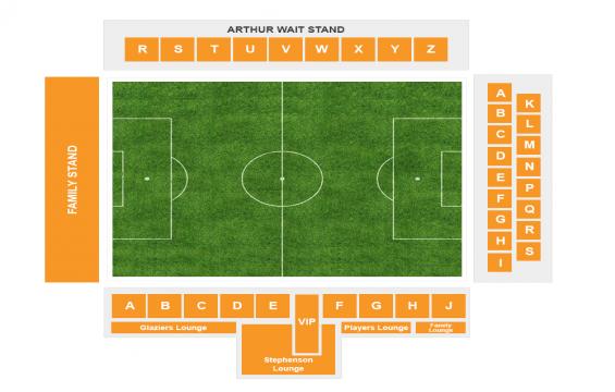 Selhurst Park seating chart – Single Ticket