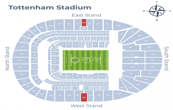 Tottenham Hotspur Stadium seating chart – The Stratus Hospitality