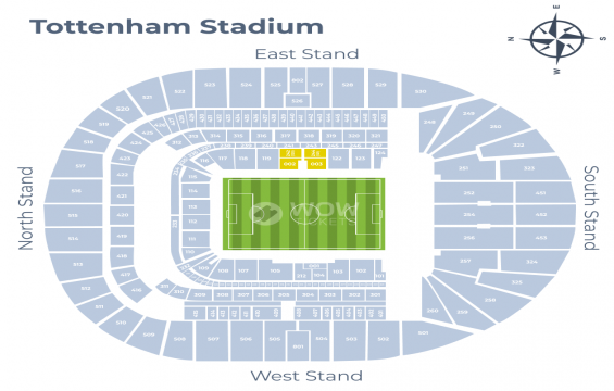 Tottenham Hotspur Stadium seating chart – The Travel Club - Half Way Line